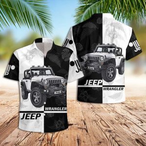 Black And White Hawaiian Shirt Jeep Wrangler Hawaiian Shirt