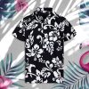 Black And White Hawaiian Shirt King Kameha Hawaiian Shirt