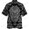 Black And White Skull Art – Skull Unisex Hawaiian Shirt Summer Hawaiian