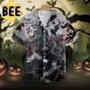 Black Cats Are Flying Halloween Hawaiian Shirt-1