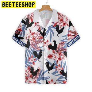 Black Rooster Texas Trending Hawaiian Shirt-1