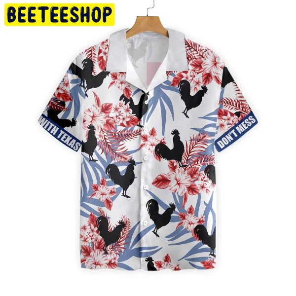 Black Rooster Texas Trending Hawaiian Shirt-1