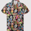 Black Skull Hawaiian Shirt Unisex Adult Hw5468-1