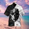 Black White Skull Hawaiian Shirt – Pp079-1