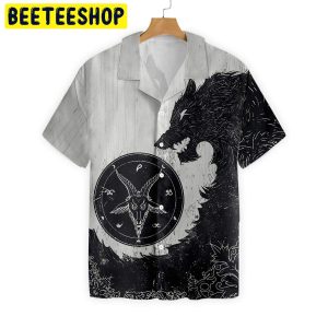 Black Wolf Trending Hawaiian Shirt-1