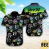 Blink-182 Skull Tropical Flower Trending Hawaiian Shirt-1