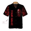 Blood Rose Skull Custom Hawaiian Shirt Red Rose Gothic