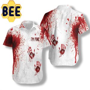 Blood Splatter Halloween Hawaiian Shirt-1