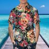 Blossom Flower Skull Hawaiian Shirt