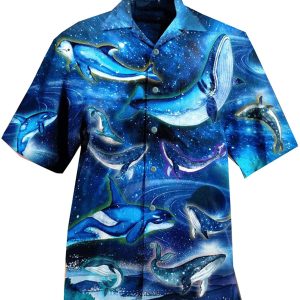 Blue Dolphin Hawaiian Shirt-1