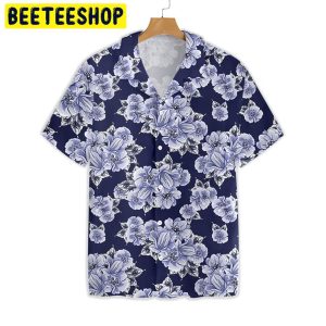 Blue Flower Trending Hawaiian Shirt-1