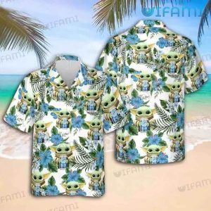 Blue Moon Beer Hawaiian Shirt Baby Yoda Beer Lovers Gift