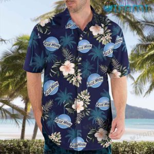 Blue Moon Beer Hawaiian Shirt Tropical Floral Beer Lovers Gift