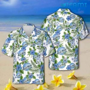 Blue Moon Beer Hawaiian Shirt Tropical Hibiscus Beer Lovers Gift