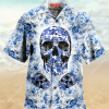 Blue Skull Unisex Hawaiian Shirt