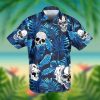 Blue So Cool Skull Tropical Hawaiian Aloha Shirts
