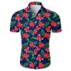 Boston Red Sox Hawaiian shirt Tropical flower gift for fans