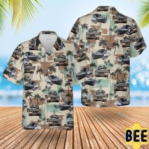 British Army Warrior Tracked Armoured Vehicle Trending Hawaiian Shirt-1