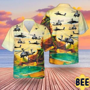 British Army Westland Wah-64 Apache Trending Hawaiian Shirt-1