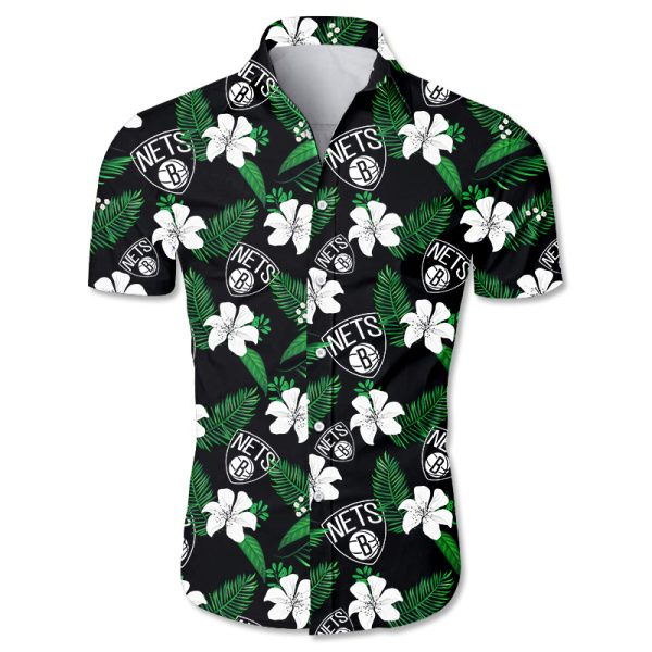 Brooklyn Nets Hawaiian shirt Tropical Flower summer