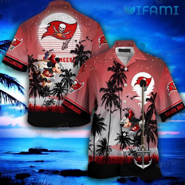 Buccaneers Hawaiian Shirt Mickey Mouse Anchor Tampa Bay Buccaneers Gift