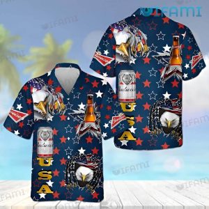 Budweiser Hawaiian Shirt Usa Eagle Beer Lovers Gift
