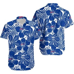 Buffalo Bills Flower Hawaiian Shirt For Fans-1