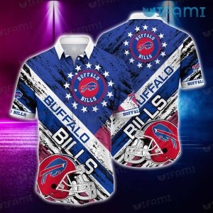 Buffalo Bills Hawaiian Shirt Football Helmet Usa Flag Buffalo Bills Gift