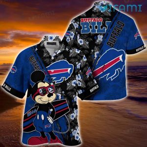 Buffalo Bills Hawaiian Shirt Mickey Floral Pattern Buffalo Bills Gift