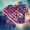 Buffalo Bills Hawaiian Shirt Usa Flag Flower Pattern Buffalo Bills Gift