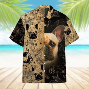 Bulldog 3d All Over Printed Hawaiian Shirt