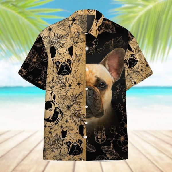 Bulldog 3d All Over Printed Hawaiian Shirt