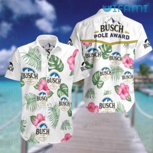 Busch Beer Hawaiian Shirt Pole Award Beer Lovers Gift