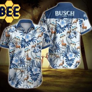 Busch Beer Reindeer Hawaiian Shirt-1