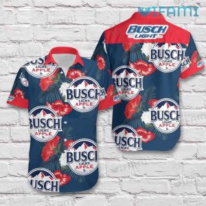 Busch Light Apple Hawaiian Shirt Hibiscus Flower Beer Lovers Gift