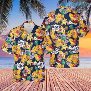 Busch Light Apple Hawaiian Shirt Logo Pineapple Beer Lovers Gift