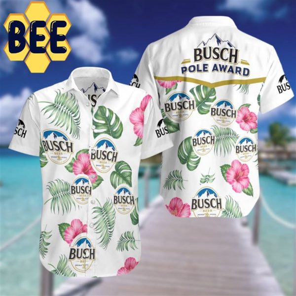 Busch Light Beer Floral Hawaiian Shirt-1