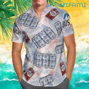 Busch Light Hawaiian Shirt Six Pack Beer Lovers Gift