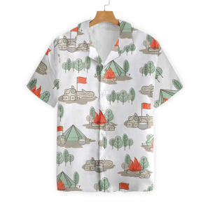 Camping And Beer Thats Why Im Here Hawaiian Shirt
