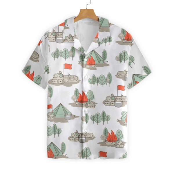 Camping And Beer Thats Why Im Here Hawaiian Shirt