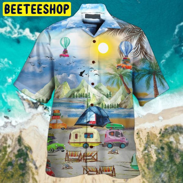 Camping Beautiful 3d All Over Printed Trending Hawaiian Shirt-1