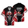 Canada Hawaiian Shirt A Place Your Feet May Leave Skull Canada Flag Shirt