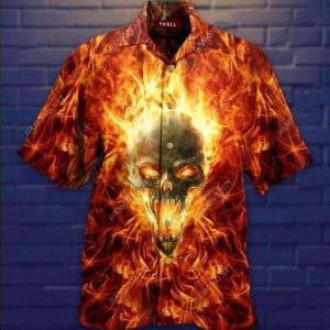 Check Out This Awesome Hawaiian Aloha Shirts Skull Hot As Hell