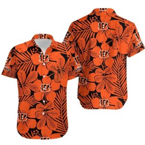 Cincinnati Bengals Flower Hawaiian Shirt For Fans-1