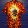 Cover Your Body With Amazing Hawaiian Aloha Shirts Skull Hot As Hell