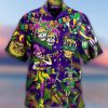 Cover Your Body With Amazing Mardi Gras Clown Skull Happy Purple Hawaiian Shirts1