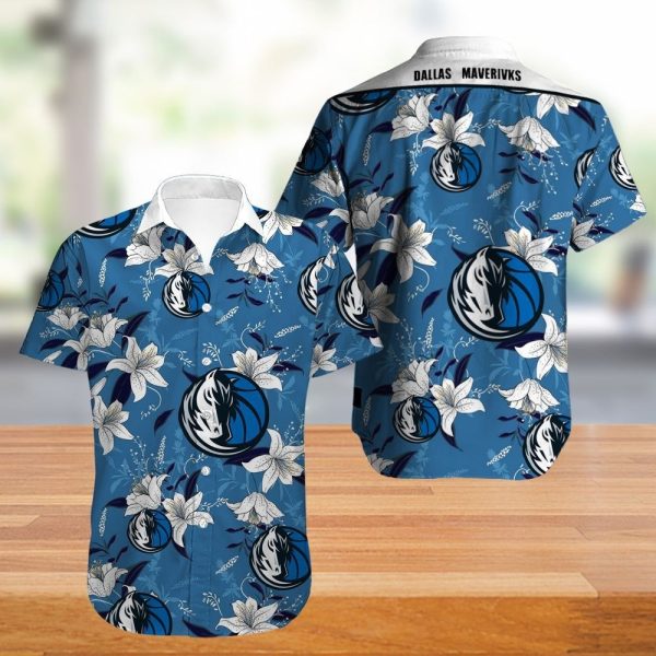 Dallas Mavericks Hawaiian Shirt Flower summer new design