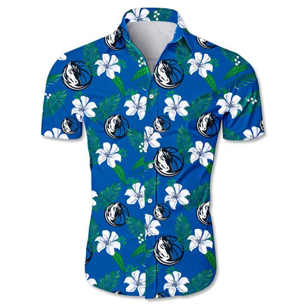 Dallas Mavericks Hawaiian shirt Tropical Flower summer