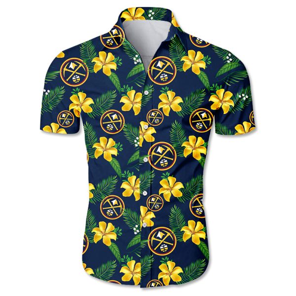 Denver Nuggets Hawaiian shirt Tropical Flower summer