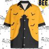 Dracula Black And Yellow Halloween Hawaiian Shirts-1